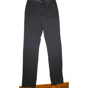 New Mens 30 NWT Designer Incotex Pants Linen 46 Italy Blue Tall Raw hem 38 inche